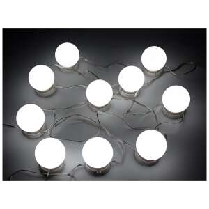 Led toaletný stolík so zrkadlovými svetlami makeup set 10 ks