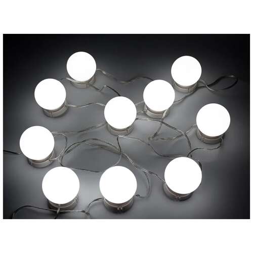 10 darabos LED sminktükör lámpa készlet, tökéletes sminkeléshez