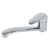 Modern Chrome Kitchen Faucet with Curved Spout