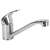 Chrome kitchen sink mixer tap with long spout