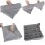 Gray foldable drawer organizer assembly steps