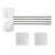 Forgó 4-arm rotating towel rack with adhesive pads