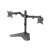 EQuip Economy Podwójny Stojak na Monitor Biurkowy, czarny, do monitorów 17-32 cali