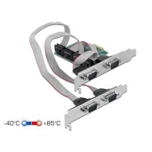 DeLOCK 90410 PCI Express x1 kártya négy RS-232 porttal - PCI hálózati kártya