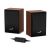 Genius SP-HF380BT 2.0 Bluetooth Speakers with Wood Finish
