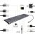 Докинг станция Gembird USB Type-C 11-в-1 144144270