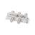 TSX 1913 4-way splitter, 5-2400 MHz, 75 Ohm, silver, metal, coaxial cable splitter