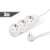 Delight 3-way power strip with 3m cable, white