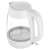 Sencor SWK 7300WH glass electric kettle, white, side view