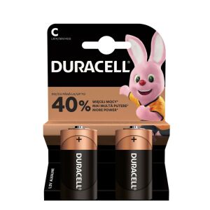 Duracell C Size Batteries - 2 Pack Alkaline Battery - Battery
