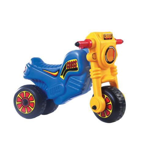 Tricicleta Motocross din plastic cu roti late #albastru-galben 32153252