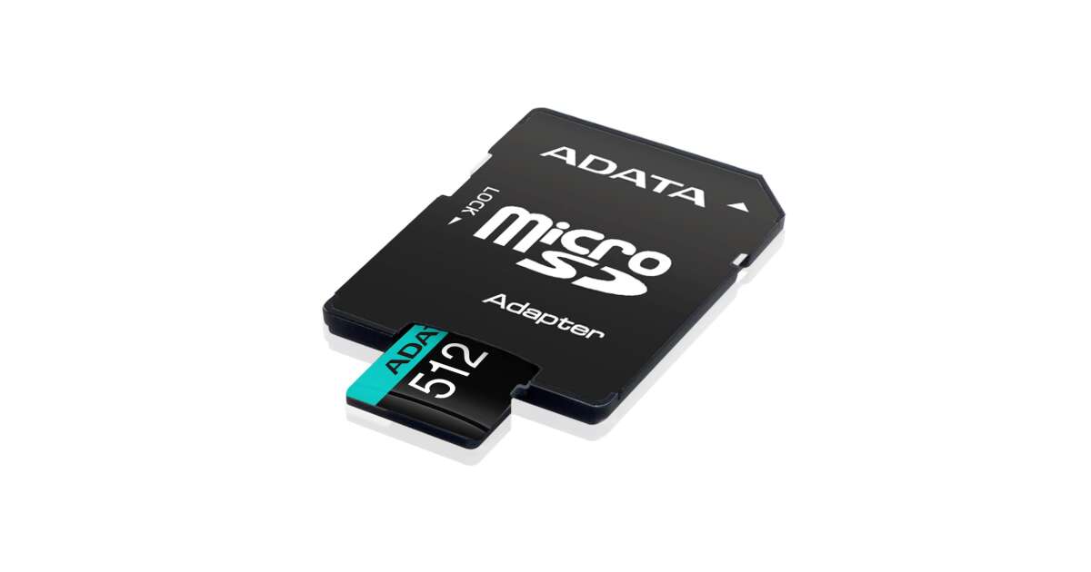 A-Data 512GB microSDXC Premier Pro Class 10 UHS-I U3 A2 V30 + adapter  AUSDX512GUI3V30SA2-RA1