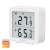 Logilink Wi-Fi Smart Thermo Hygrometer SC0116, white, digital display, temperature and humidity sensor, Tuya compatible