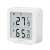 Logilink Wi-Fi Smart Thermo Hygrometer SC0116, white, digital display, temperature and humidity sensor, side view