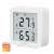 Logilink Wi-Fi Smart Thermo Hygrometer SC0116, white, digital display, temperature and humidity sensor, Tuya compatible