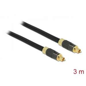 DeLock Toslink Optical Audio Cable, Male to Male, 3 Meter, Black - Optical Cable