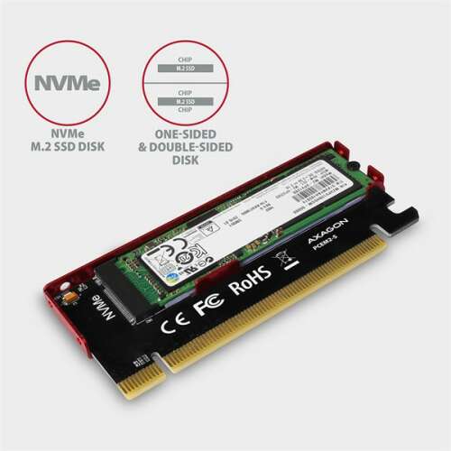 Axagon PCEM2-S PCI-Express - Adaptor NVME M.2