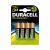 Duracell AA 2500 újratölthető Elem 4db 32155222