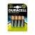 Duracell wiederaufladbare AA Batterien, 4er Pack, 2400 mAh