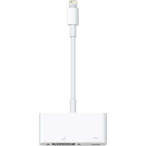 Adapter Apple Lightning do VGA, biały, podłącz iPhone'a lub iPada do wyświetlacza VGA - Konwerter błyskawic