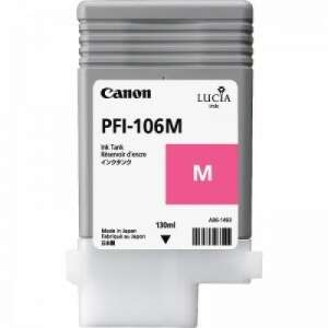Canon PFI-106M Magenta Tintenpatrone, 130ml, für iPF6300, 6350, 6400, 6450 Drucker - Bürobedarf