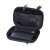 RivaCase 9101 Davos (PU) HDD/GPS Case, black, open, showing interior with hard drive, cables, and SD card
