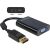 Adapter AV Delock DisplayPort - D-Sub (VGA) + Jack 3.5mm czarny (65439) 72750441
