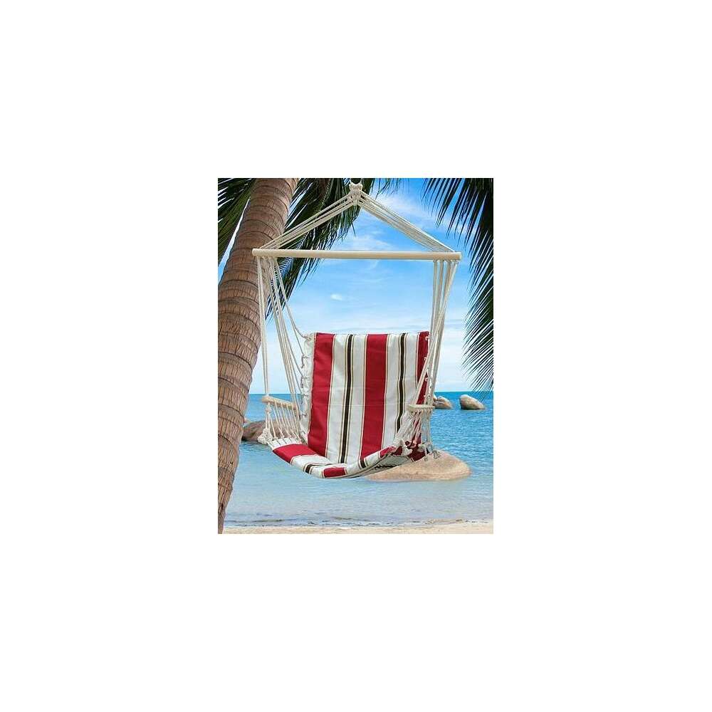 STR Str függőfotel craig piros-fehér pamut max. 150kg 100x50cm (802110) 802110