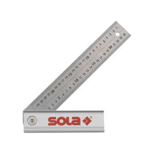 Sola quattro z nehrdzavejúcej ocele s nastaviteľným uhlom pásu 250x170 mm 32155890 Pravé uhly