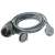 Gray outdoor extension cord with IP44 protection, 20 meters long, 1 socket, Home nv 7-20/gy