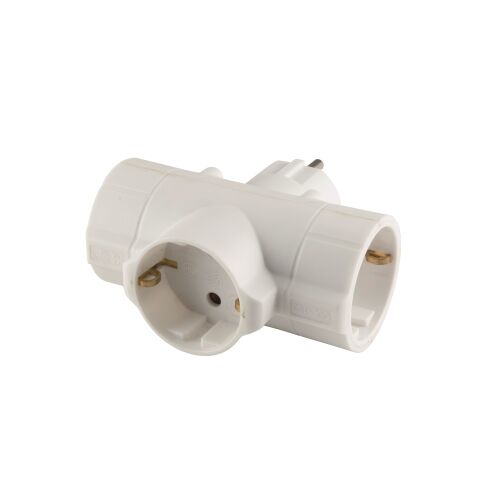 Home tpf-26 T-förmiger Netzadapter mit 3 Steckdosen