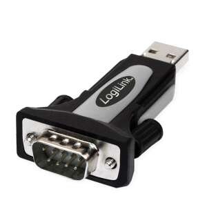 LogiLink AU0034 Adapter USB 2.0 do szeregowego, czarny - Konwerter USB