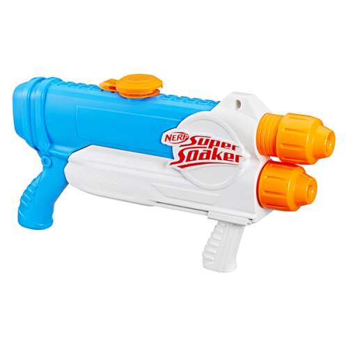 NERF Super Soaker Barracuda vízipisztoly, kék és fehér színben, dupla hordóval - Otthon és kert