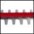 Einhell GE-CH 18/60 Li-Solo cordless hedge trimmer, close-up of the blades