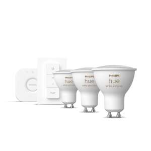 Philips Hue WCA Zestaw startowy 4.3W 350lm 6500K GU10 - Regulowany kolor 72761623 - Lampy i oświetlenie