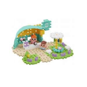 Marionex Mini Waffle City Kávézó 80 darabos építő készlet, kávézóval, figurákkal és kiegészítőkkel - Műanyag építőjáték