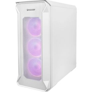 Genesis Irid 505 ARGB White PC Case Front View - Genesis