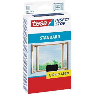 Tesa Insect Stop Standard plasă de țânțari pentru fereastră, 1,30 x 1,50 m, antracit - Plase insecte