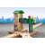 BRIO World Signal Station wooden toy, train set accessory, green and brown, with a red knob, on a green background