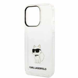 Karl Lagerfeld Choupette iPhone 14 Pro Max Klare Hülle - Handyhüllen