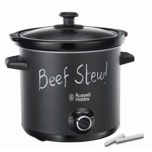 Slow cooker Russell Hobbs cu suprafață de tablă de scris, scrie ideile tale de mâncare pe ea - Oale electrice