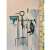 Gardena Tool Rack Plus wall mounted garden tool organizer with shovel, rake, and leaf blower