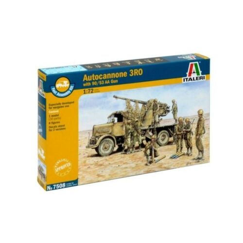 Italeri Autocannon 3RO 90/53 AA löveggel katonai jármű modell doboz