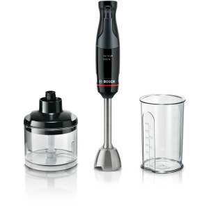 Blender vertical Bosch MSM4B620, negru, cu tocător și pahar gradat - Bosch Mixer vertical