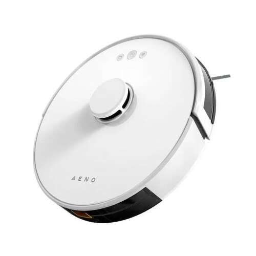 Aeno RC2S White Robot Vacuum Cleaner Angled View
