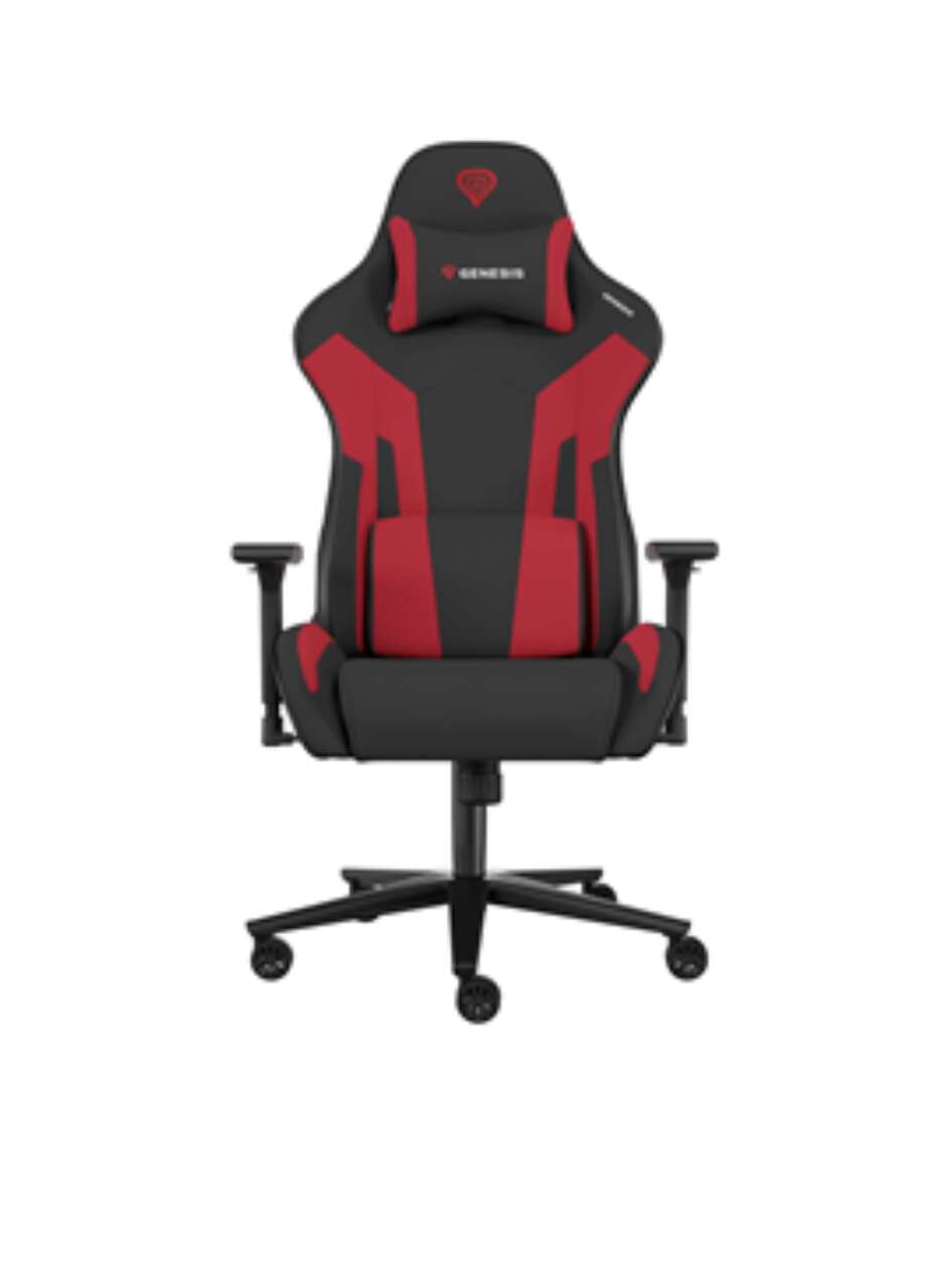 Natec genesis nitro 720 eco bőr gamer szék - fekete/piros