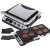 Adler AD 3059 electric grill, 2 in 1, contact grill and table grill, with removable plates, non-stick coating, adjustable temperature, timer, LED display