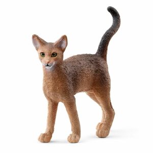 Schleich Abyssinian Cat Figurine - Realistic Toy Animal - Figure