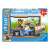 Puzzle Ravensburger Paw Patrol 2x12 elementów, przedstawiające Chase'a, Rockiego i Rubble'a w ich pojazdach