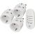 Set mit 3 Steckdosen mit RF 433 MHz-Fernbedienung 72784016